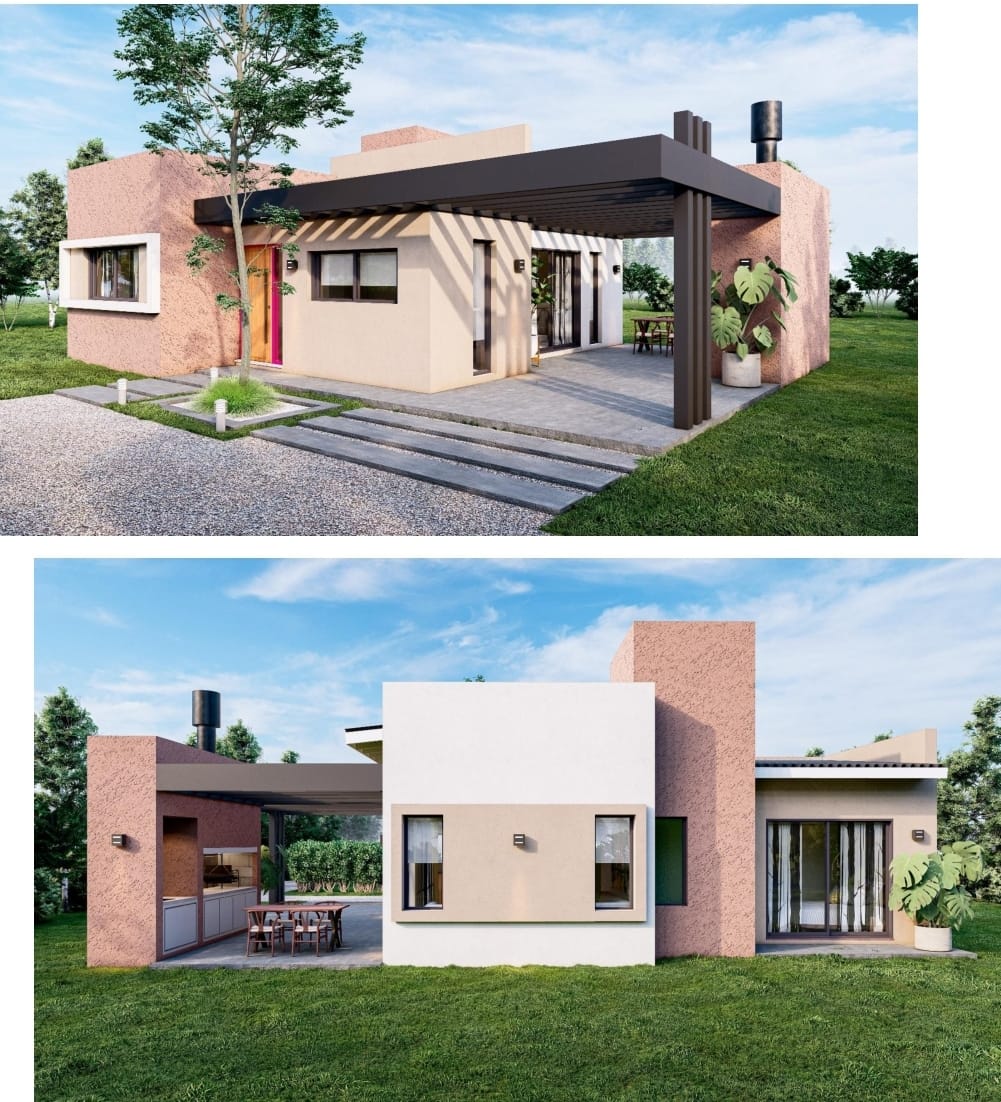 CASA MINIMALISTA DE TRES AMBIENTES LAS MORERAS | MERLO | Casa 3