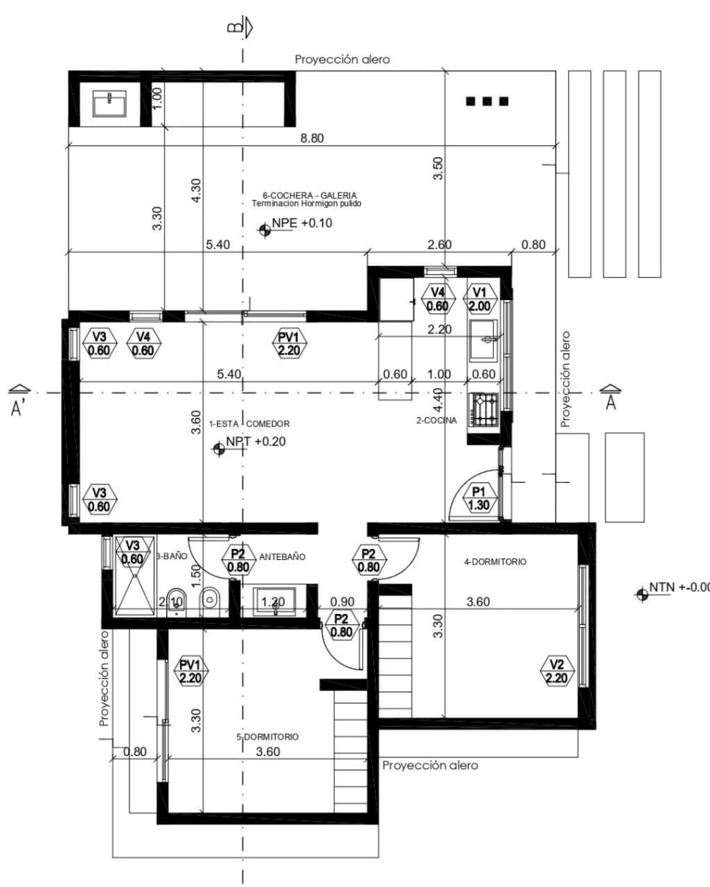CASA MINIMALISTA DE TRES AMBIENTES LAS MORERAS | MERLO | Casa 3