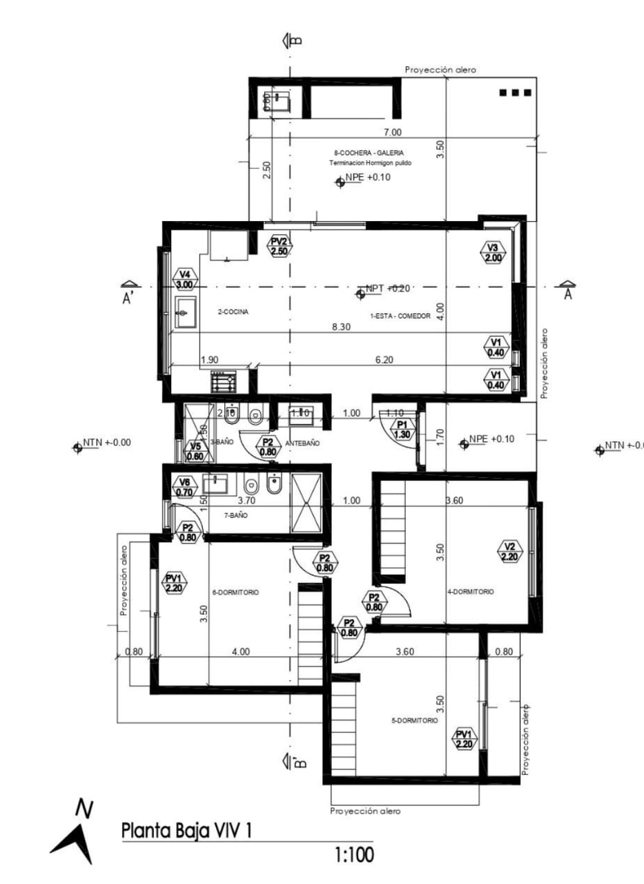 CASA MINIMALISTA 3 AMBIENTES EN LAS MORERAS | MERLO | Casa 1