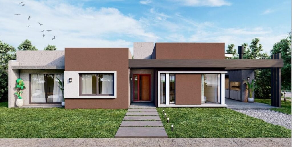 CASA MINIMALISTA 3 AMBIENTES EN LAS MORERAS | MERLO | Casa 1