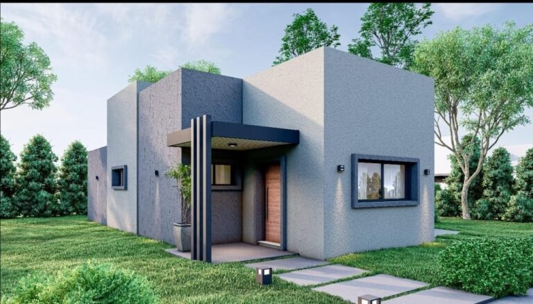 CASA MINIMALISTA TRES AMBIENTES LA ARBOLADA | MERLO | LOTE 1 VIVIENDA 2