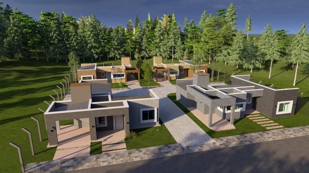 CASAS MINIMALISTAS EN LA ARBOLADA | MERLO | PREVENTA